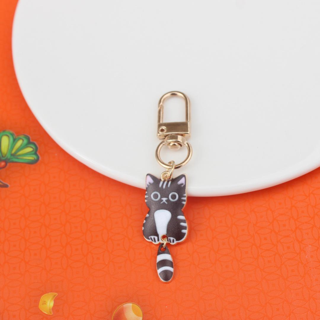 

Брелок з мультяшним кошеням: Сплав Друкована Сумка Декоративна Підвіска Подарунок