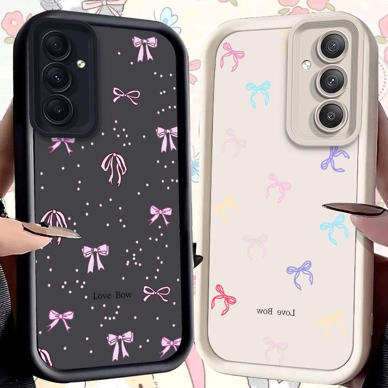 Simplicity Bowknot Case for Samsung Galaxy A73 A72 A71 A55 5G A54 A52 A52S A51 4G A31 A30 A24 A23 A22 A21S A20S A20 A14 Cover