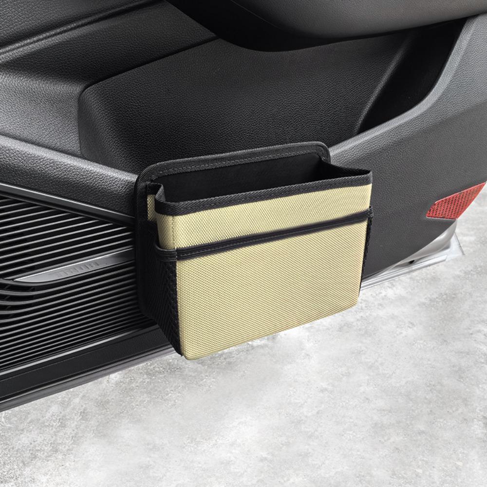 Portable Foldable Car Trash Can Mini Hanging Vehicle Trash Bin Waterproof Garbage Organizer Auto Accessories