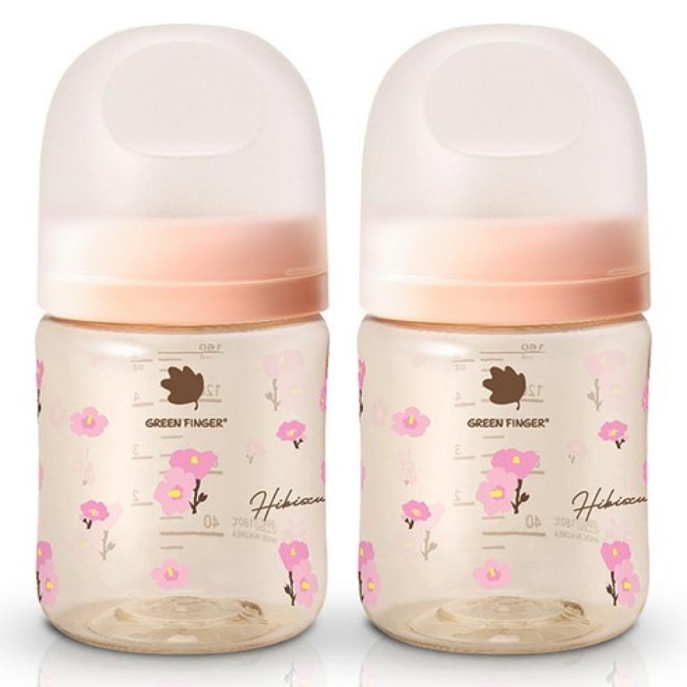 BebeGrow PPSU Baby Bottle Twin Pack Wide Neck Anti-Colic Feeding Bottle