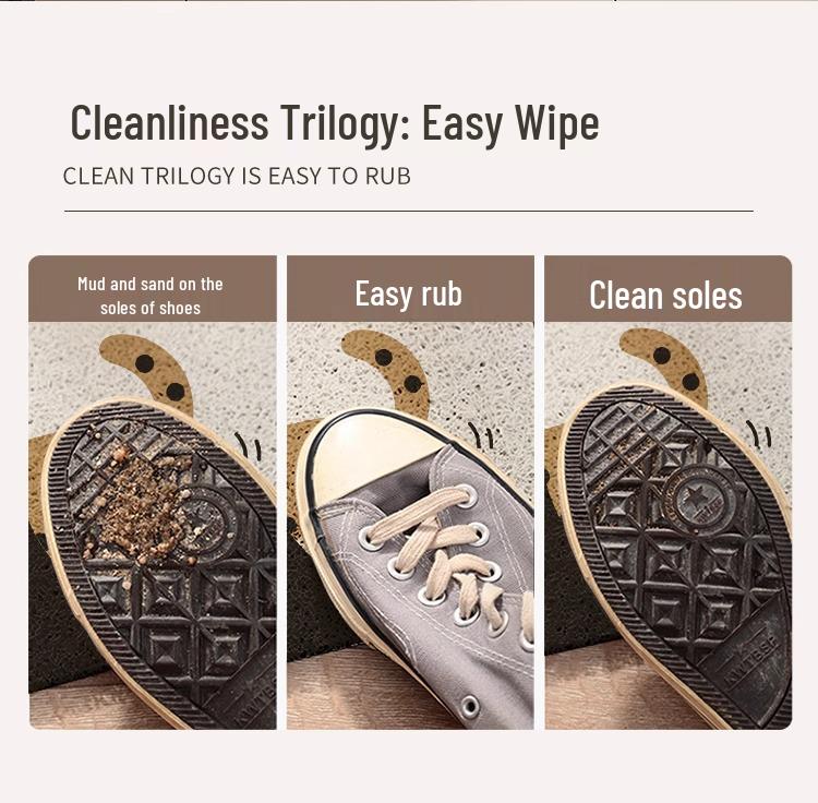 Non-Slip PVC Entrance Door Mat - Stain-Resistant, Cuttable, Coil Mat for Hallway/Mudroom