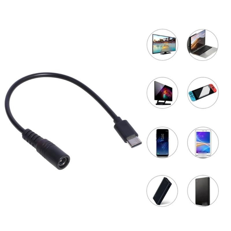 Universelles 5,5x2,1mm auf Typ-C USB C Stromladekabel für Router LED-Licht Lüfter und 5V Geräte(5,5x2,1 mm)
