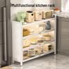 Modern Carbon Steel Kitchen Sideboard Cabinet