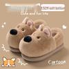 Warm Winter Cartoon Cotton Slippers for Men and Women - Heel Cover, Anti-slip, Suitable for Outdoor Wear