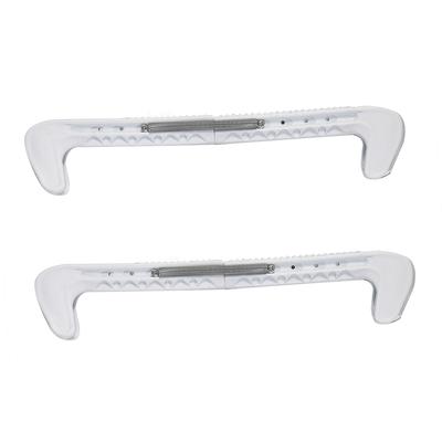 1 Pair 7 Colors Plastic Ice Hockey Skate Blade Guards Covers With Adjustable Spring