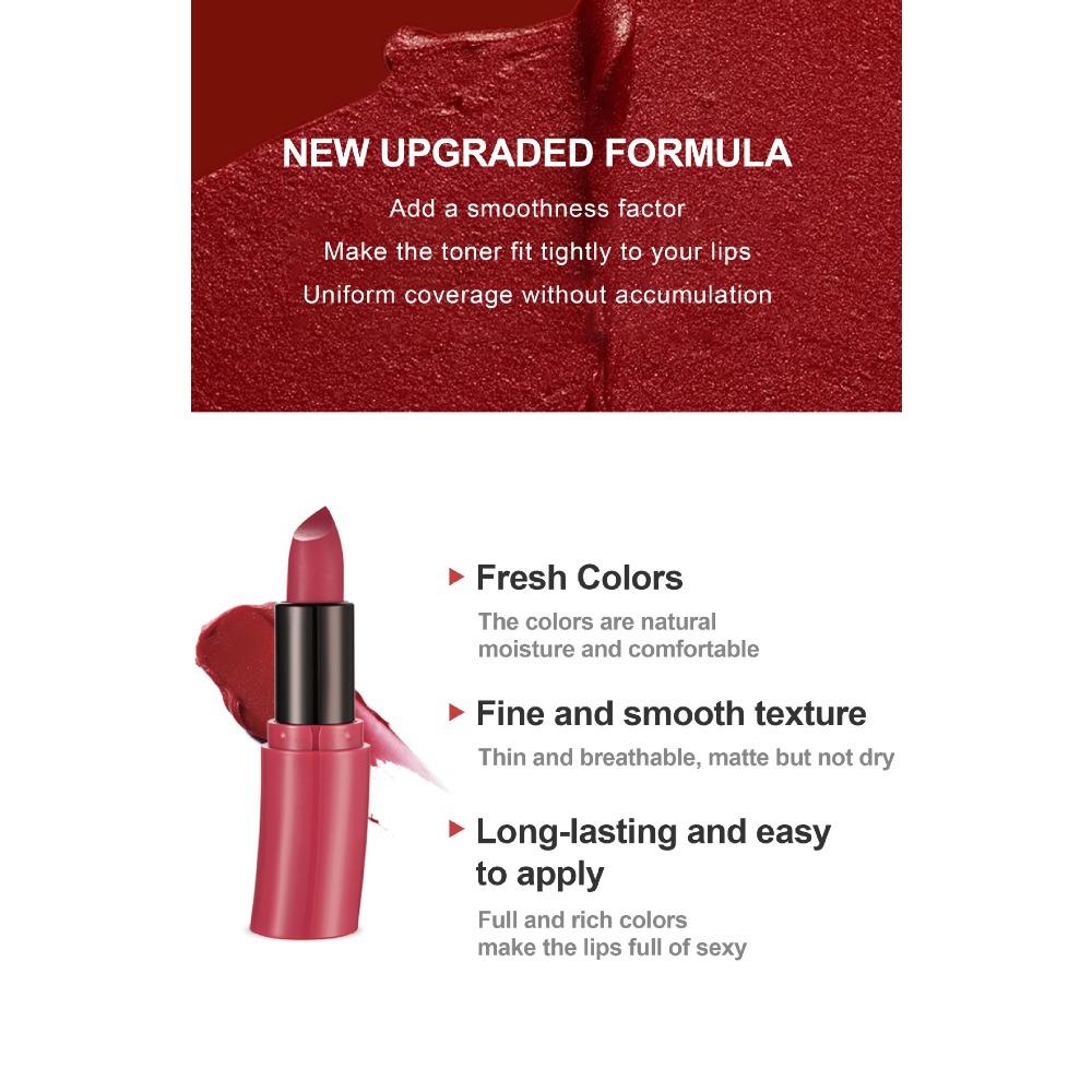 HANDAIYAN Arc-förmiges Lippenstift-Make-up Natürliches Lip Gloss Matte Long Lipgloss Echtes Set