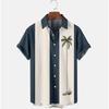 Men's Coconut Tree  3D Print Shirt Button Up Shirt Casual Shirt Summer Shirt Short Sleeve Daily Vacation Clothing