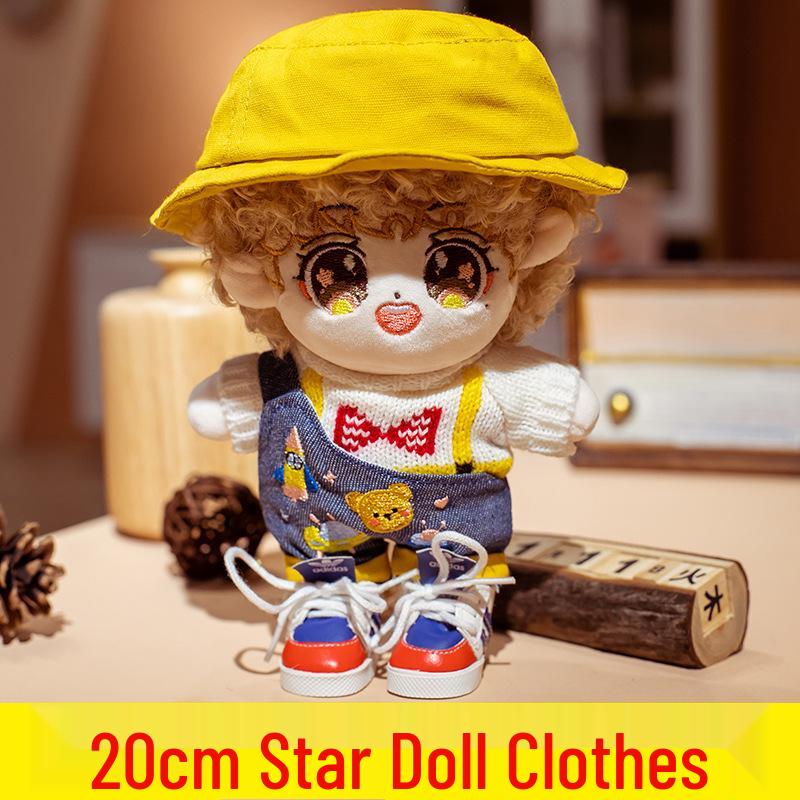 20cm Sternpuppe Plüschtier mit Wechselkleidung - Weihnachtsausgabe