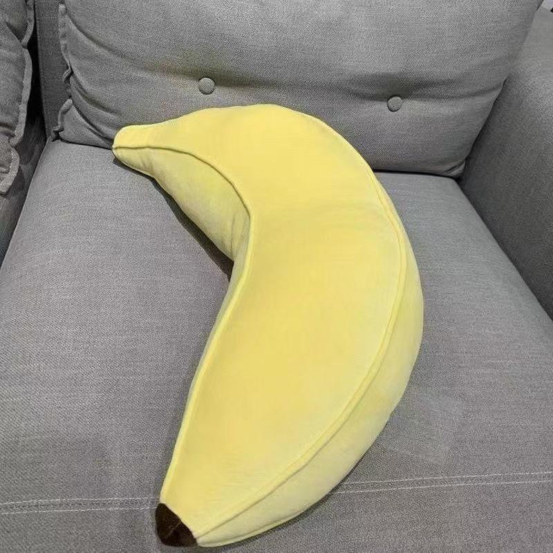 Japanese Banana Plush Doll Pillow - Cute, Soft, Long Fruit-Shaped Stuffed Animal