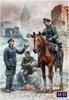 Master Box 1/35 Scale German Mounted Officer + Officer & 3 Infantrymen Emergency Messenger Plastic Model MB35212