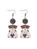 Bohemian Multi-layer Patchwork Geometric Cork Earrings
