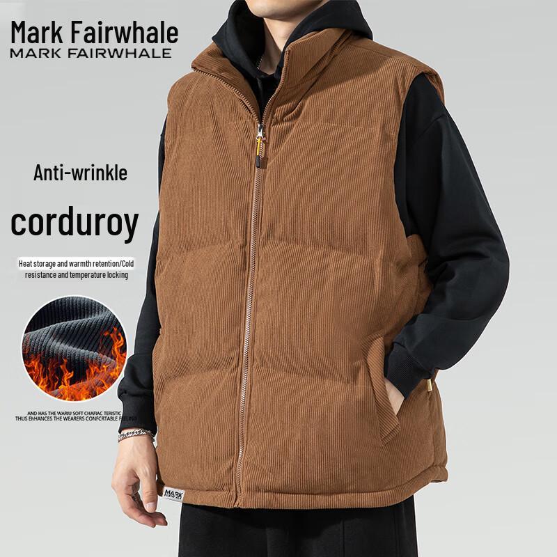 

Mark Fairwhale Men s Corduroy Padded Vest 4XL