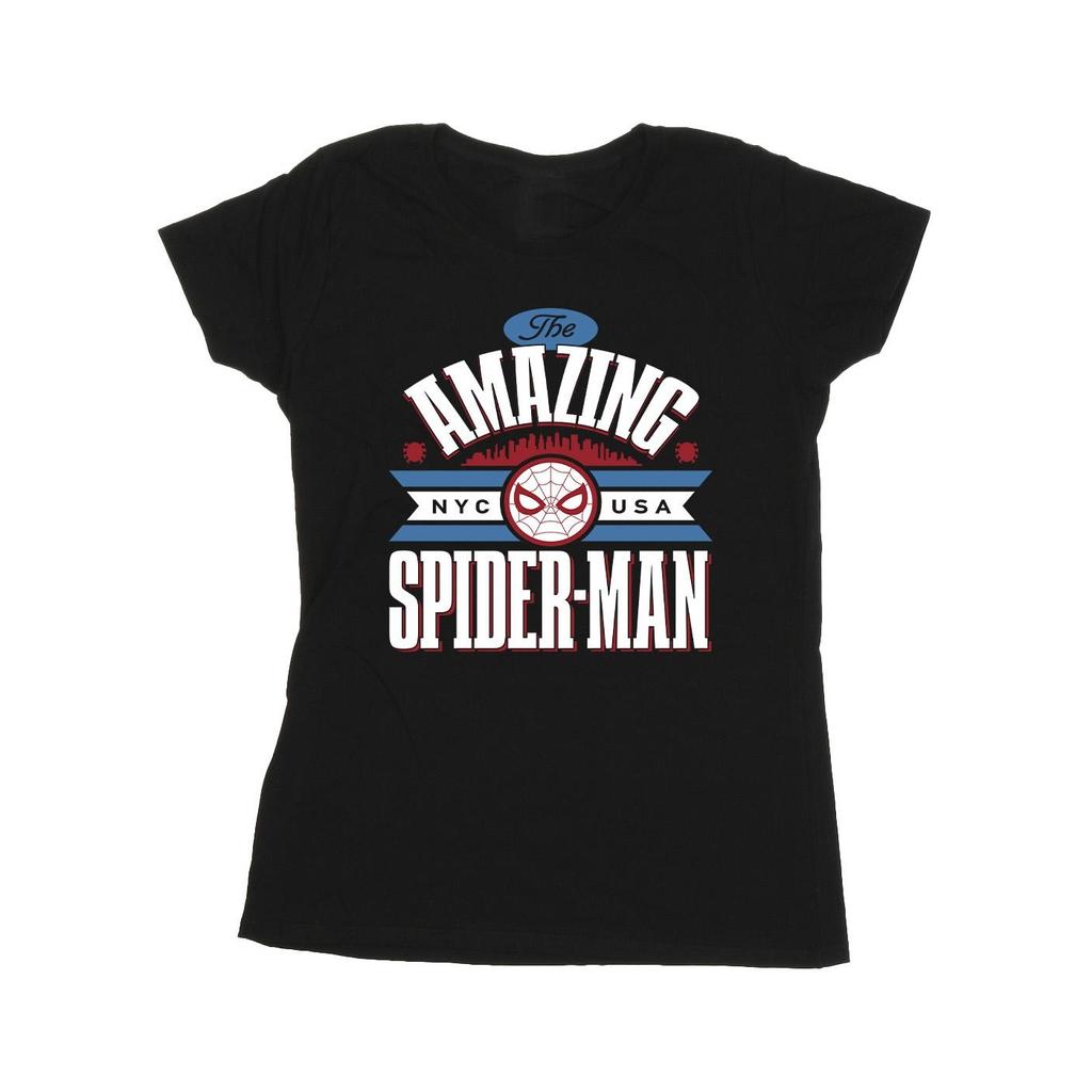 Marvel Womens/Ladies Spider-Man NYC Amazing Cotton T-Shirt