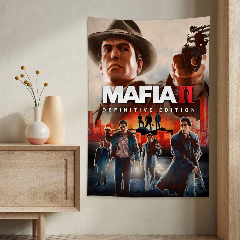 Mafia Definitive Edition Arazzo Anime Vintage Appeso Tarocchi Tappeti da Parete Hippie Arredamento per Stanza e Casa