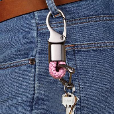 Llavero con mosquetón resistente a la corrosión, llavero de Metal ampliamente utilizado para coche, accesorio para llavero pequeño