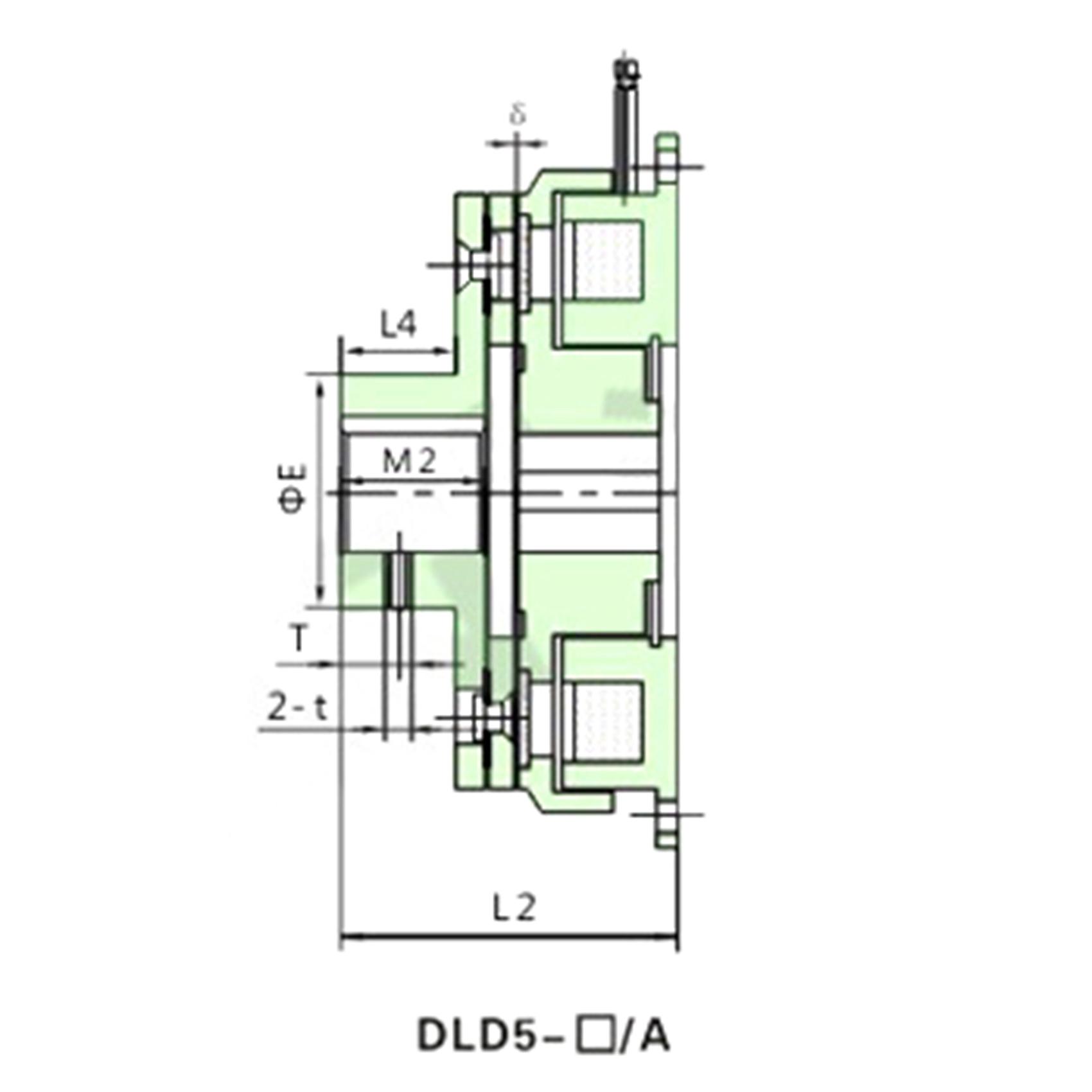 

Durable-DLD6-05 Electromagnetic Clutch A Type Single Plate Clutch DC24V Dry Type Automatic Clutch Bearing Engine Accessories як показано кольору