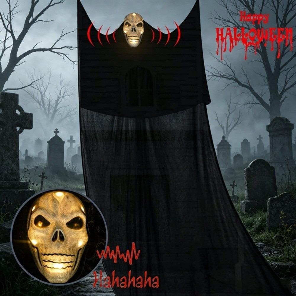 Mask Hanging Skull Ghost Glowing Ghost Ornament Halloween Decoration  Courtyard Decoration