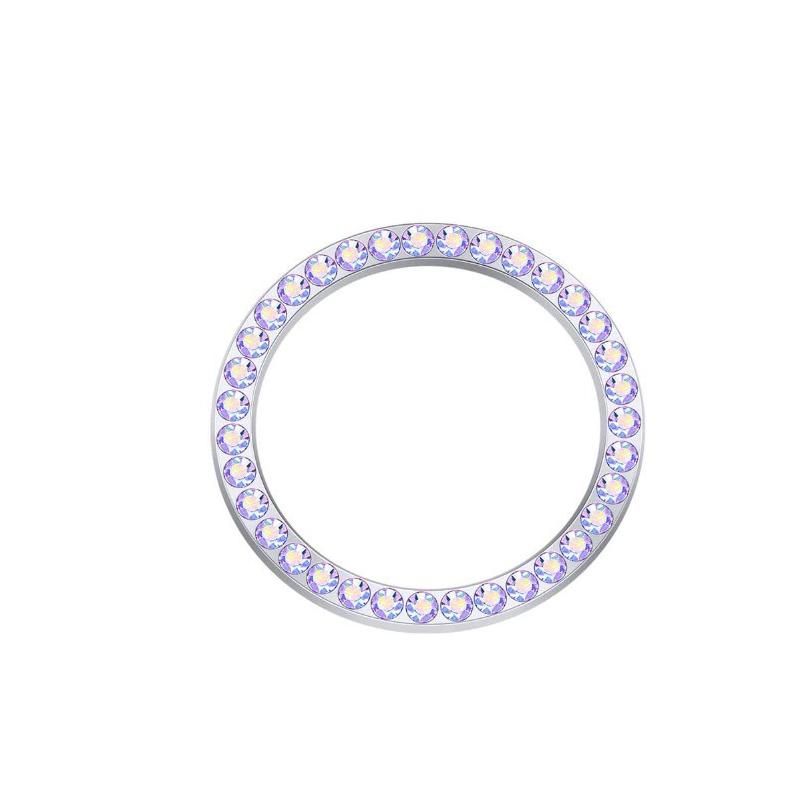 Schlüsselanhänger Diamant Aufkleber Auto Start Schalter Knopf dekorative Metallabdeckung Strass Schlüsselanhänger Auto SUV Bling Aufkleber Zubehör