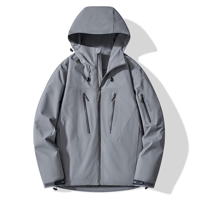 Spring and Autumn Couple Waterproof Jacket, Men's Hooded Jacket, Men's Thin Jacket, Men's Hooded Jacket