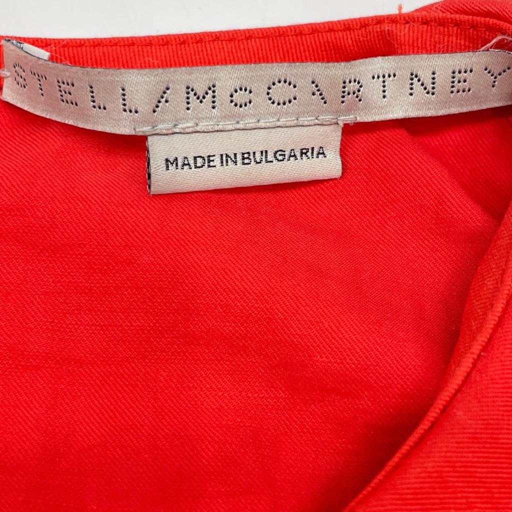 STELLA McCARTNEY 6A0122 3BU304 Red Bride Anglaise Puff Sleeve Dress dress 36 RedUsed