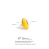 Yhpup 2026 Stainless Steel Multi-Color Resin Adjustable Ring PVD Hot Style Y2K Fashion Attractive Trend Finger Jewelry Wholesale