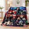 Jujutsu Kaisen Flannel Throw Blanket Soft Warm Cozy For Sofa Bed Indoor Home Bedroom Use