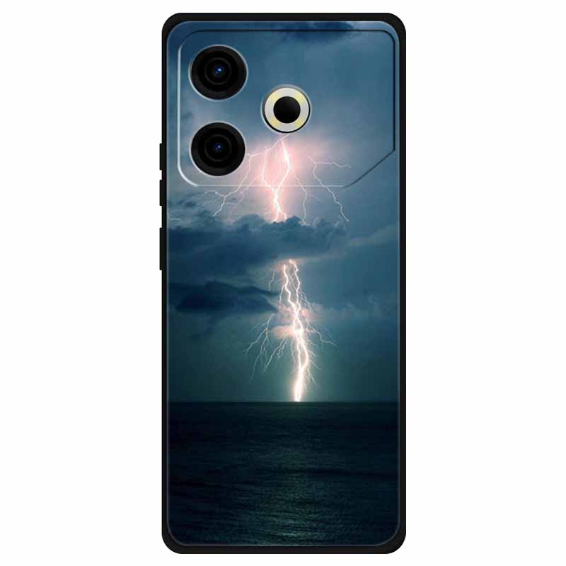 For Tecno Pova 6 Neo Case Silicone Soft Flower Space Fashion Cover For Tecno Phantom X2 Pro Cases Landscape Paint Covers Cute