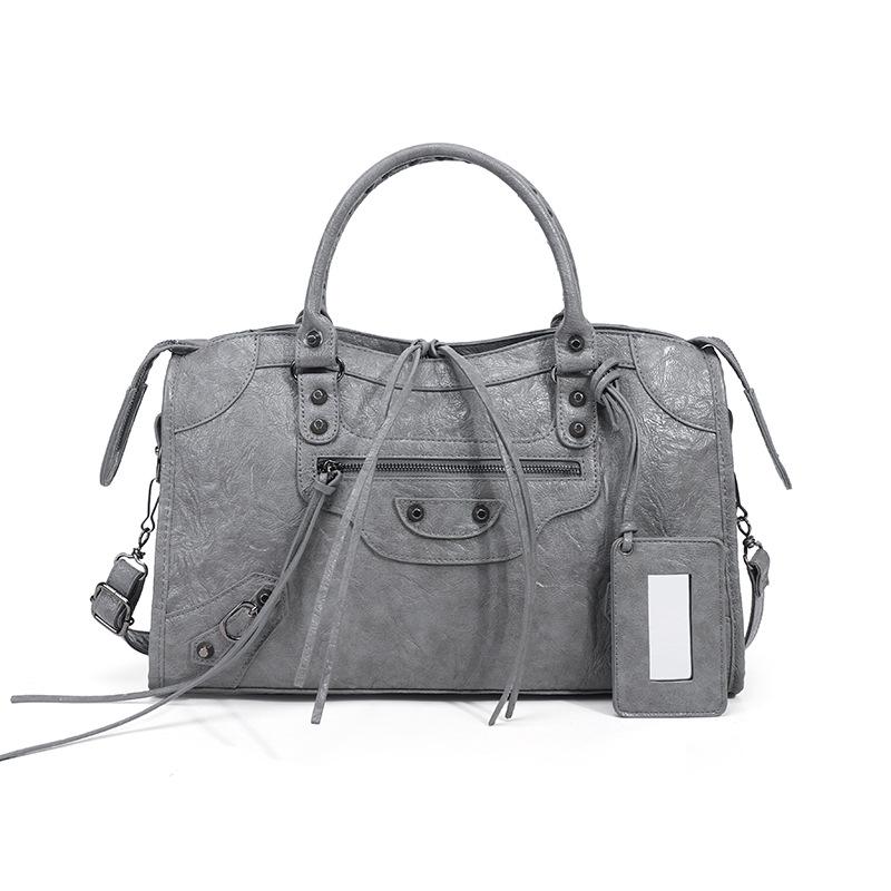 Women's Mini Crossbody Tassel Bag - Medium/Small Size, Motorcycle Style