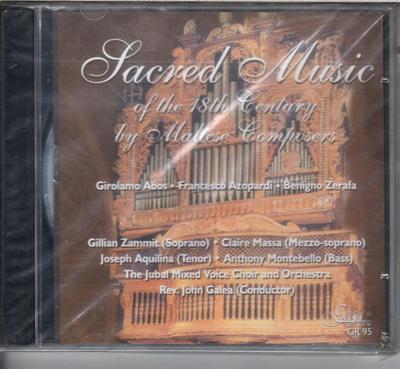 CD JOHN GALEA,THE JUBAL ORCHESTRA,GILL - Sacred Music By 18th Cetury Maltese GR95 Gega New 2004 Japan Classical Used