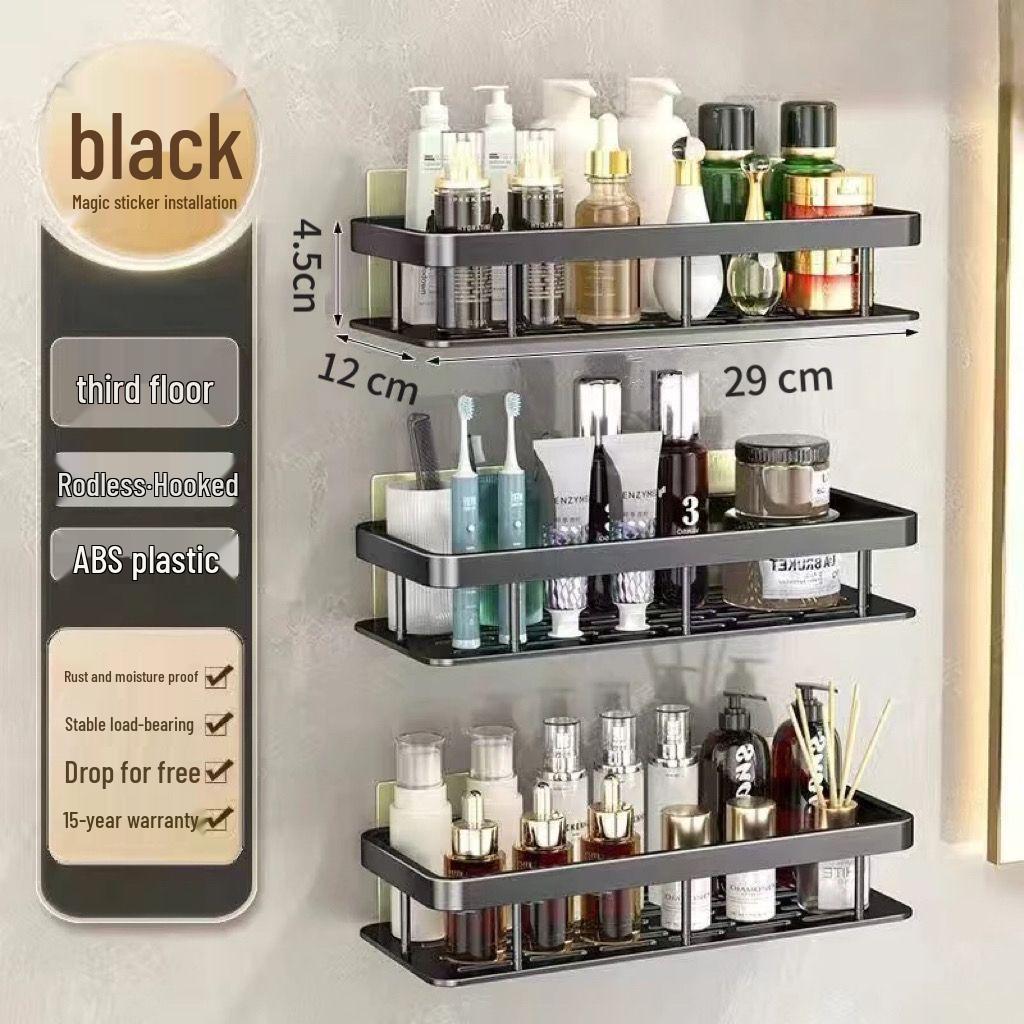 Stanzfreies wandmontiertes Badezimmer-Aufbewahrungsregal