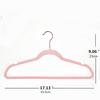 AREKUAEI Premium Blush Pink Velvet Hangers (50-Pack) Heavy-Duty - Non-Slip - Copper/Rose Gold Hooks, Space-Saving Clothes Hangers