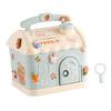 Piggy Bank with DIY Stickers House Money Box with Key Practical Gifts Exquisite House Piggy Bank for Party Favor Festival