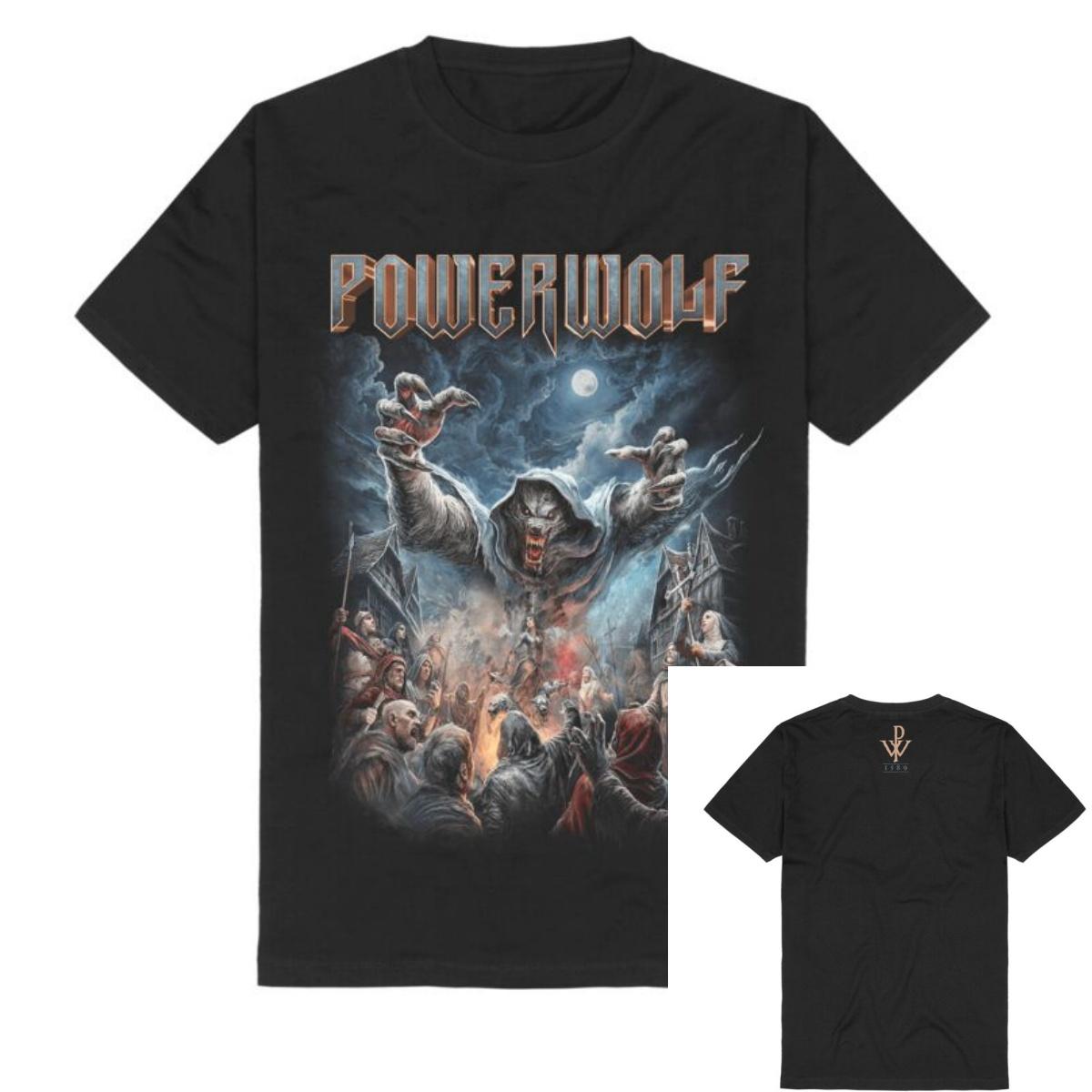 Футболка Mad Monk Powerwolf Мужская Женская Винтажная Металл Рок Группа Графическая Футболка 100% Хлопок Летний Уличный Топ S разноцветный