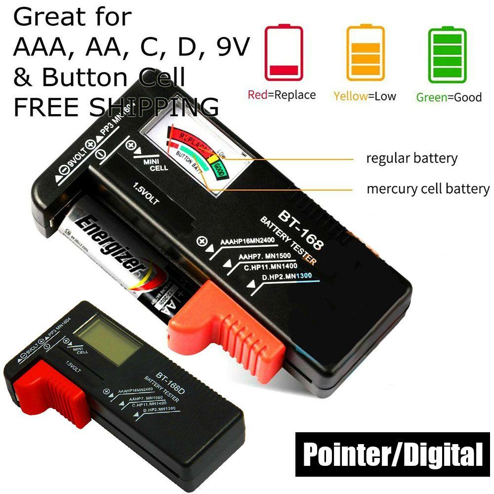 Electricity Measuring Instrument Voltage Checker Battery Capacity Indicator Battery Volt Tester