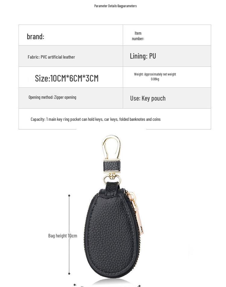 Versatile Unisex Key Case: Fashionable, Large-Capacity, Portable Waist Clip for Convenient Storage