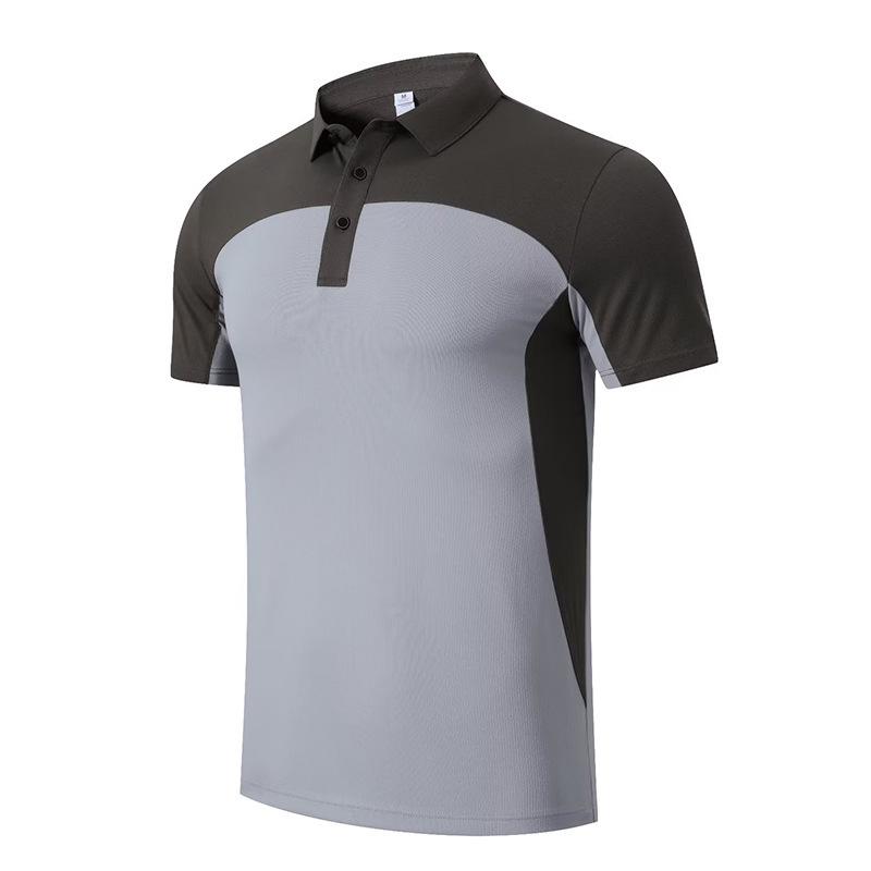 Men's Quick-Dry Short Sleeve Polo Shirt for Sports and Fitness