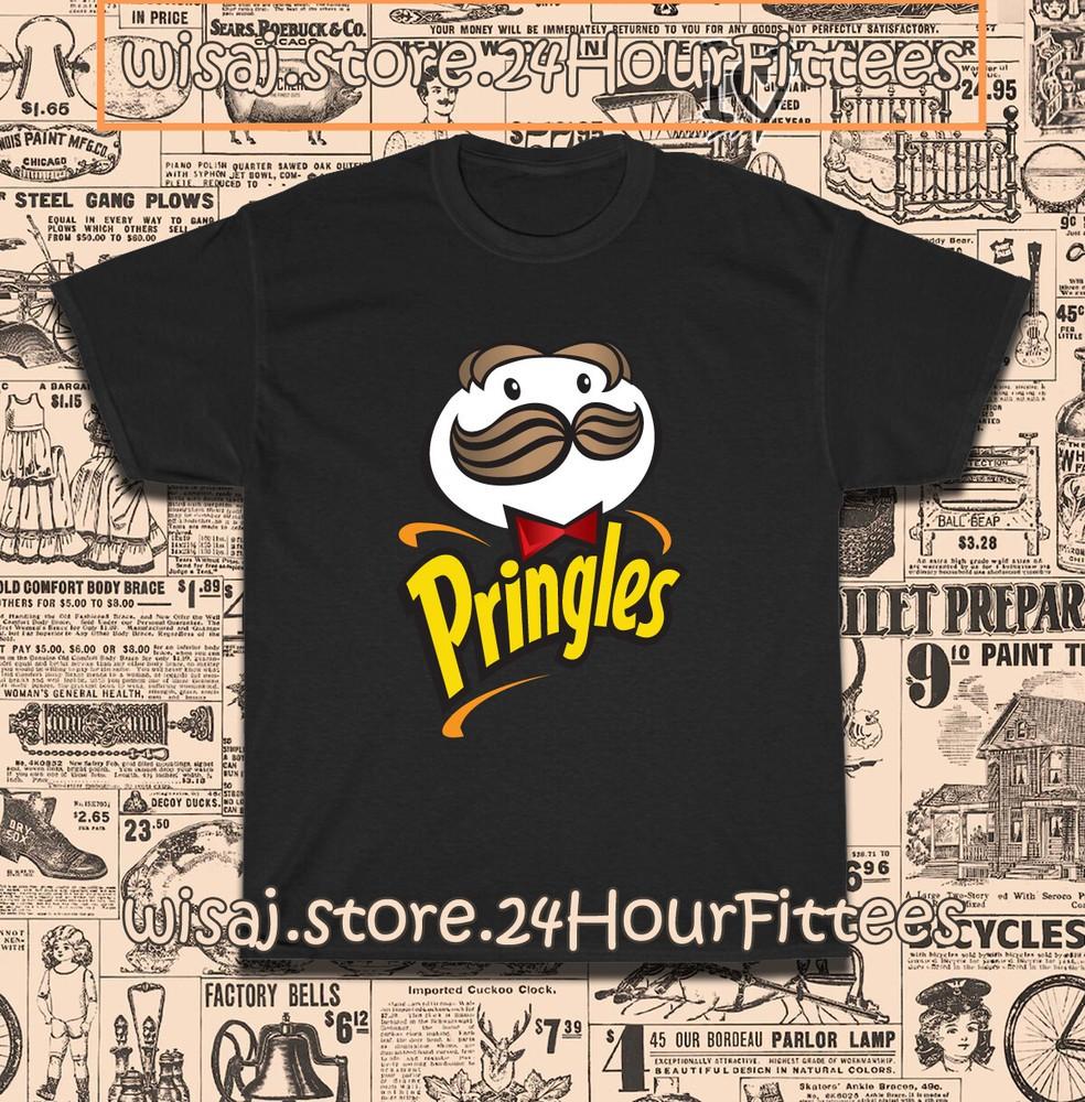 Новая футболка с логотипом картофельных чипсов Pringles для мужчин, американский размер S-5XL, унисекс S