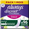 Serviettes Pour Fuites Urinaires - ALWAYS DISCREET - Normal - 96 Unités - Protection Absorbante