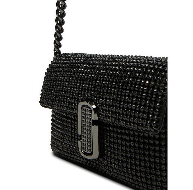 Сумочка Marc Jacobs The Rhinestone J Marc Mini Shoulder Bag H912M06RE22 чёрный