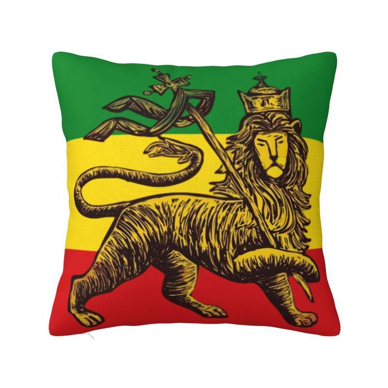 Custom Jamaican Rasta Flag Pillow Covers Home Decorative Fashion Jamaica Pride Chair Cushion Square Pillowcase