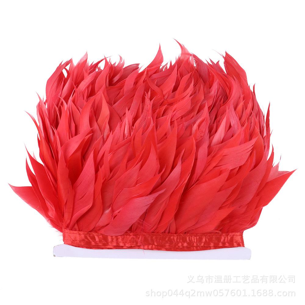 Goose Feather Tear Piece Clothing Accessories Material Color Goose Feather Skirt Cloth Belt DIY Stage Performance