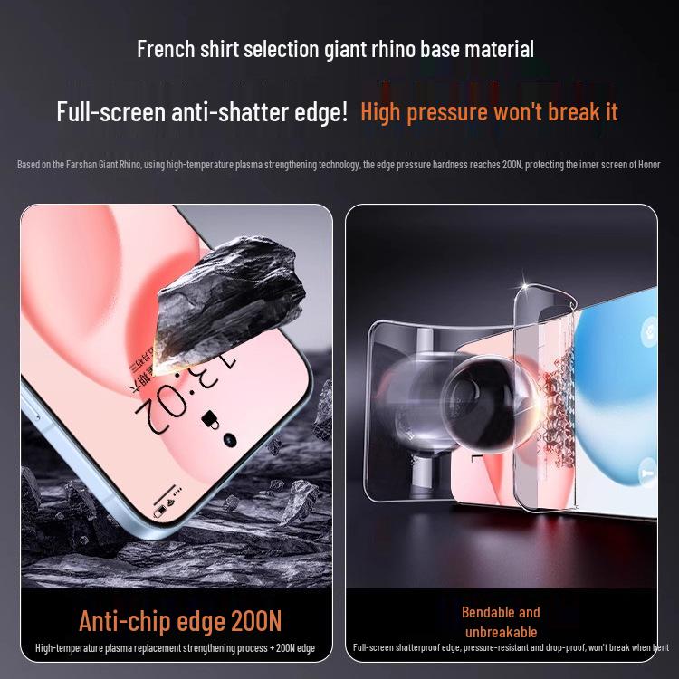 Honor 400 Pro Privacy Screen Protector: HD, Anti-Peep, Dust-Free, Anti-Drop Tempered Glass for Honor 300.