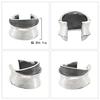Shinjuku Gin No Kura Reverse Shell Round Twin Line Ear Cuff, Silver 925, Single Ear, Men's, Black, Simple, Non-Pierced Earring