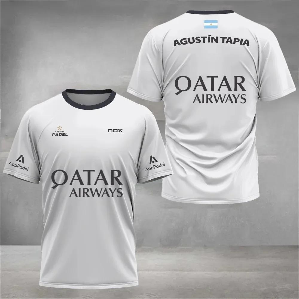 Cool Padel Breathable Fitness T-Shirt Summer Short Sleeve and Women's Top 3D Digital Printing Sports T-Shirts Tops