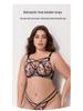 European-American Plus Size Lingerie Set: Anti-Sagging Push-Up, Full Cup Bra for a Slimmer Look