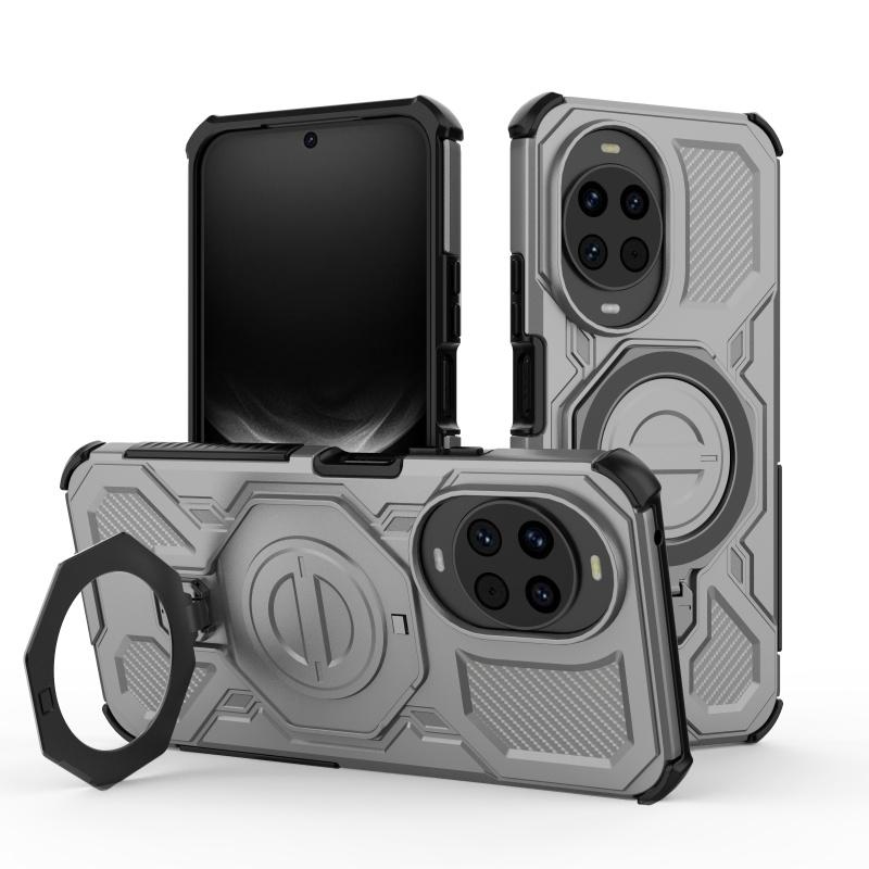 

For Huawei Nova 14 Case Cover Huawei Nova 14 Capas Back Bumper Magnetic Attraction Adsorption Ring Holder Fundas Huawei Nova 14 Huawei nova 14 серый