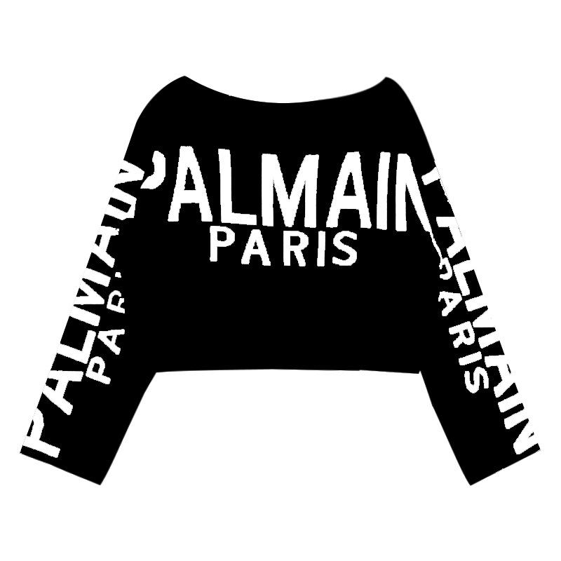 2025 Autumn and Winter New Niche One-word Shoulder Short Sweet and Spicy Knitted Sweater Loose Long-sleeved Women