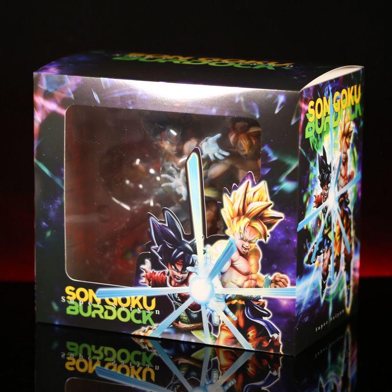 Dragon Ball Z Father Son Wave Figure Goku Super Saiyan War Damage Anime Action Figure Model Collectible Toy Birthday Gift