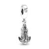 Ciondolo Fascino Argento 925 Fai da Te Torre Porta Castello Nave Angelo per Donne Gioielli Collana Bracciale Boutique