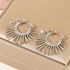 Silver Color Shinning Earrings For Women Sun Shape Sexy Girl Fashion Trendy Jewelry Gift Party Wedding pendientes